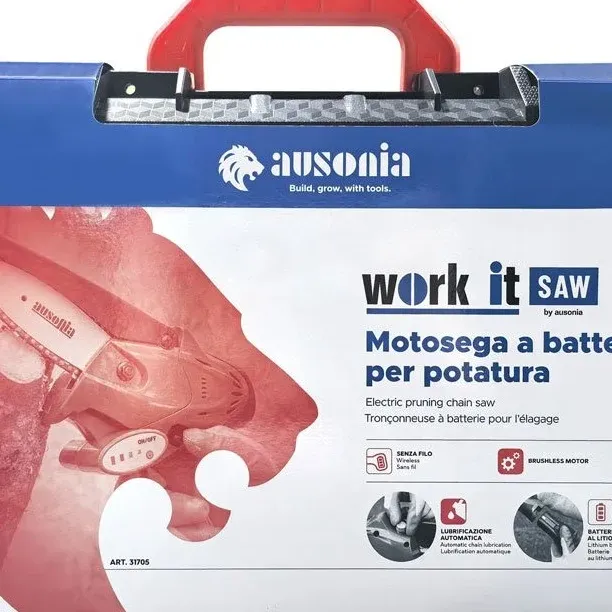 Mini Αλυσοπρίονο Μπαταρίας 16.8V με 2 Μπαταρίες Li-Ion & Βαλίτσα Μεταφοράς