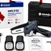 Mini Αλυσοπρίονο Μπαταρίας 16.8V με 2 Μπαταρίες Li-Ion & Βαλίτσα Μεταφοράς