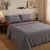 Σετ Σεντόνια Υπέρδιπλα 4 Τεμαχίων 240x260cm 100% Βαμβάκι 200TC Γκρι- Μπορντό