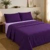 Σετ Σεντόνια Υπέρδιπλα 4 Τεμαχίων 240x260cm 100% Βαμβάκι 200TC Μωβ - Λιλά