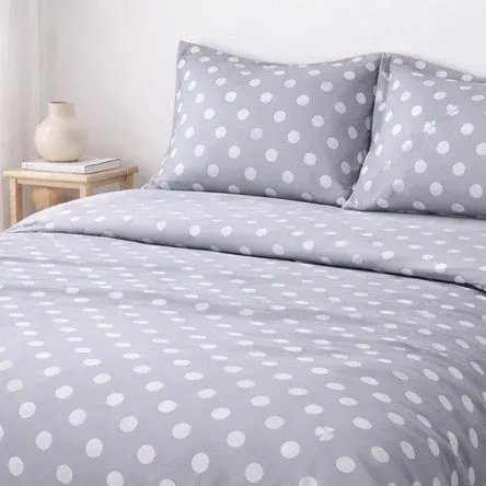 Σετ Σεντόνια Υπέρδιπλα 4 Τεμαχίων 240x260cm Βαμβακοσατέν 300TC ΓκρίΠουά