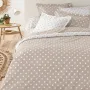 Σετ Σεντόνια Υπέρδιπλα 4 Τεμαχίων 240x260cm Βαμβακοσατέν 300TC Μπεζ Πουά
