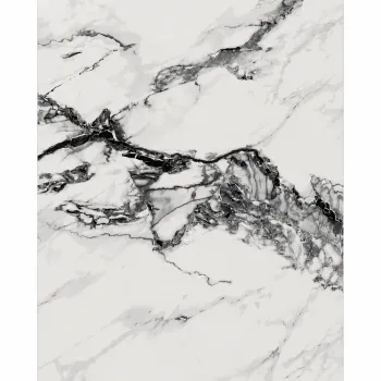 Πάνελ PVC Μαρμάρου White Black Crystal Marble Glossy 122x244cm (3mm)