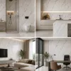 Πάνελ PVC Μαρμάρου Arctic Grey Glossy 122x244cm 3mm | Premium Επένδυση Τοίχου