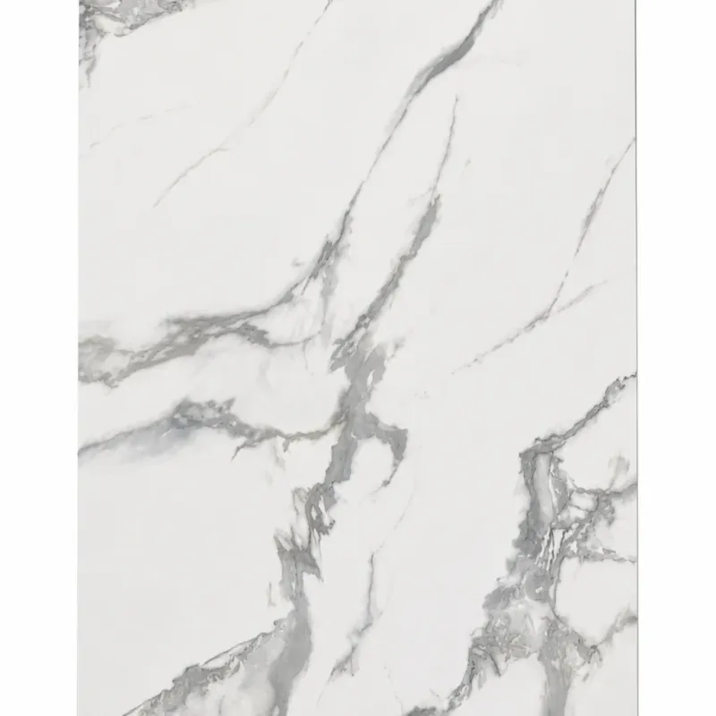 Πάνελ PVC Μαρμάρου White Grey Marble Glossy 122x244cm 3mm | Premium Επένδυση Τοίχου