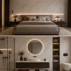 Πάνελ PVC Μαρμάρου White Grey Marble Glossy 122x244cm 3mm | Premium Επένδυση Τοίχου