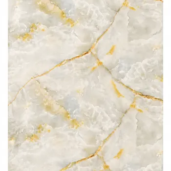 Πάνελ PVC Μαρμάρου Golden Ivory Onyx Glossy 122x244cm 3mm | Premium Επένδυση Τοίχου