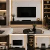 Πάνελ PVC Μαρμάρου White Gold Greek Glossy 122x244cm 3mm για Επένδυση Τοίχου