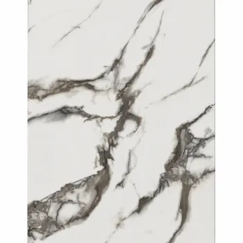 Πάνελ PVC Μαρμάρου Crystal White Marble Glossy 122x244cm (3mm) για Επένδυση Τοίχου - CWM-04